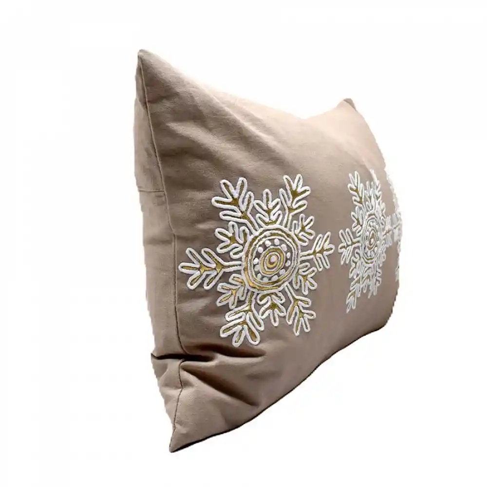Cojin Expressions Copo Nieve 35x50cm Beige Algodon