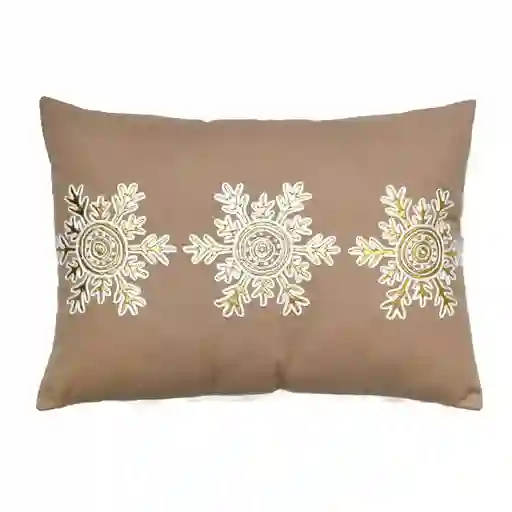 Cojin Expressions Copo Nieve 35x50cm Beige Algodon