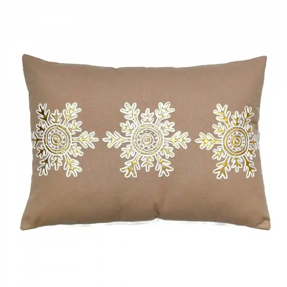 Cojin Expressions Copo Nieve 35x50cm Beige Algodon