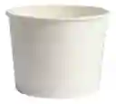 Contenedor 16 Oz De Papel Blanco X 25 Unidades