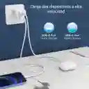 Cargador De 20w 2 En 1 Para Usb C Y Usb A Power Delivery Con Cable Tipo C