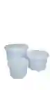 Tapa Para Contenedor 16 Onzas Blanco X 25 Unidades