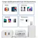 Cargador De 20w 2 En 1 Para Usb C Y Usb A Power Delivery Con Cable Tipo C