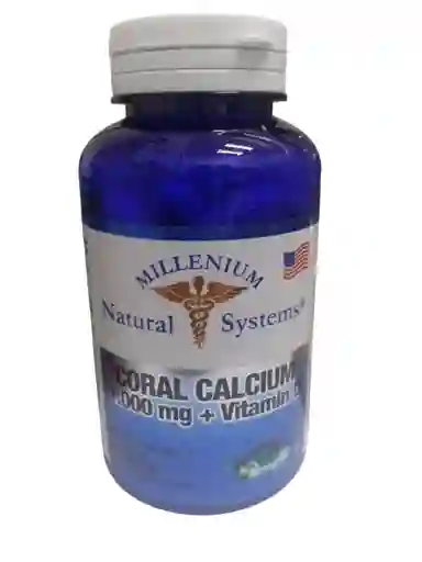 Coral Calcium 1.000 Mg Mas Vitamina D X 60 Softgels Natural Systems