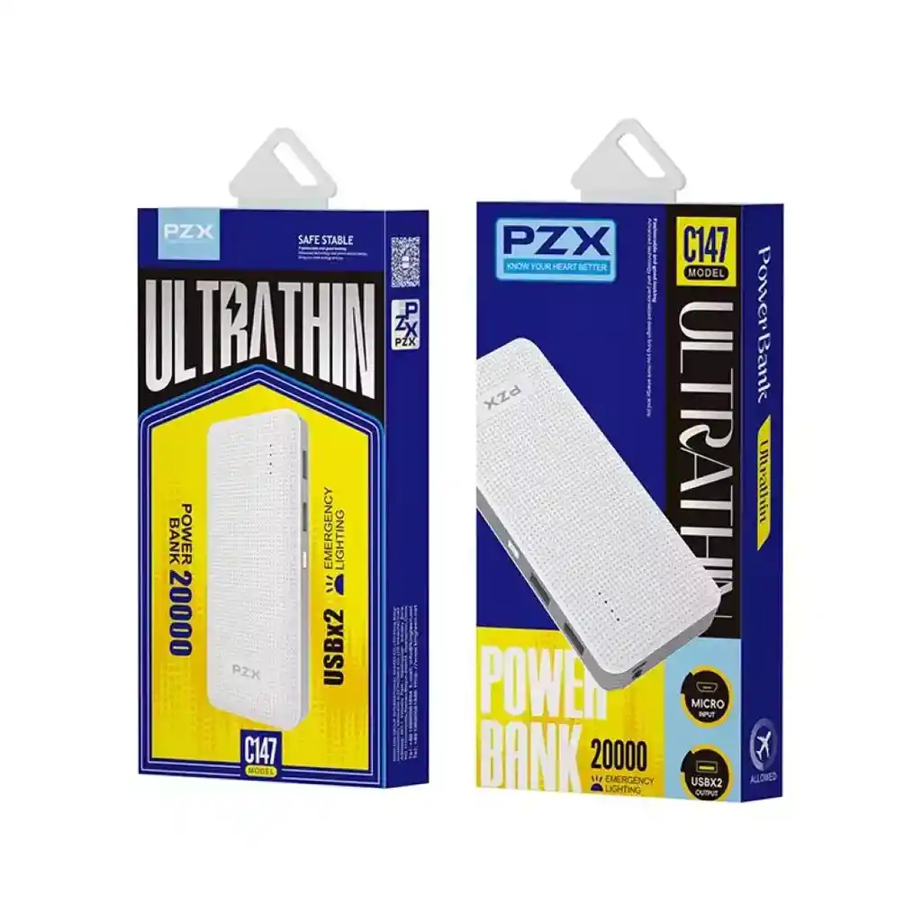Cargador Power Bank De 20.000 Mah Pzx C147