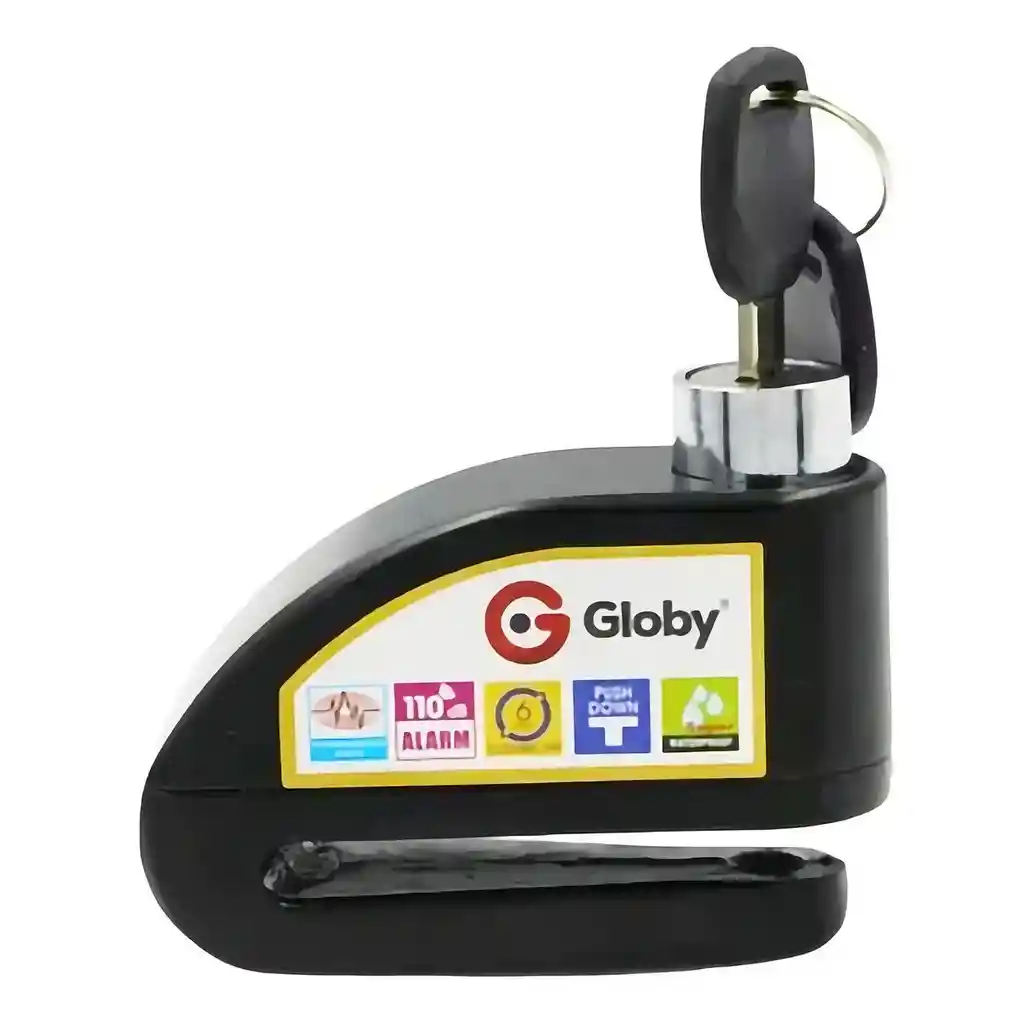Candado Alarma Cerradura De Bloqueo Moto Freno De Disco Seguridad