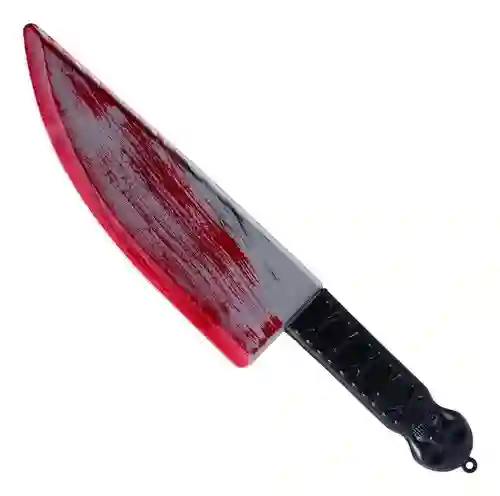 Juguete Cuchillo Con Sangre Falsa Accesorio Halloween