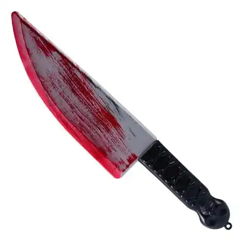 Juguete Cuchillo Con Sangre Falsa Accesorio Halloween