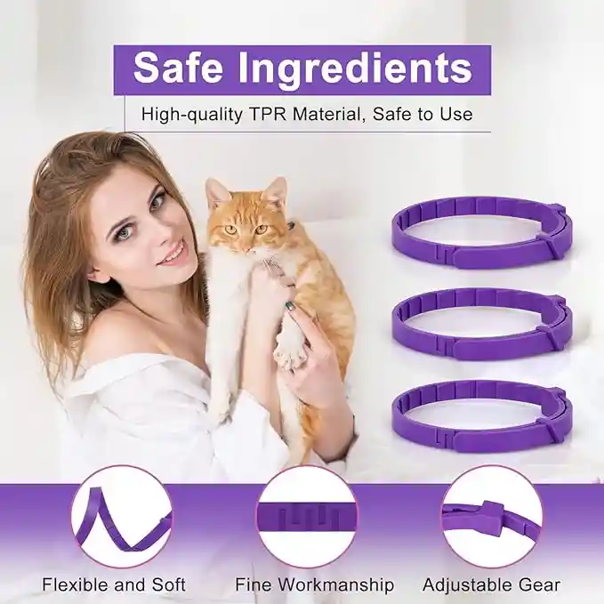 Collar De Fereomonas Gatos 38 Cm Control Ansiedad Y Marcaje Estres Feromonas Gatos