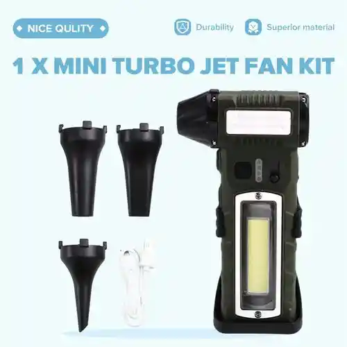 Sopladora Portátil Con Linterna 110000 Rmp Velocidad Ajustable