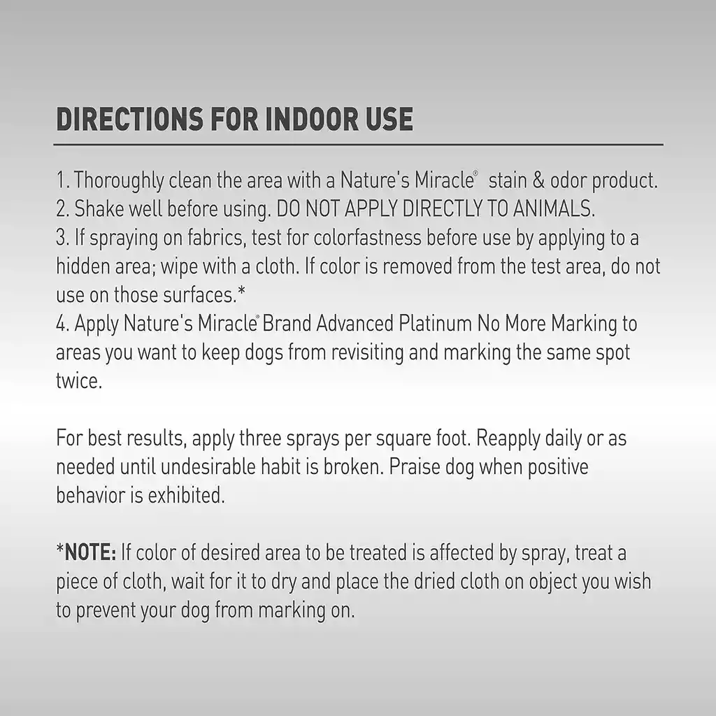 Spray Antimarcaje Perros Natures Miracle Platinum 709ml