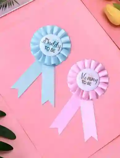 Par De Botones Para Revelacion De Genero