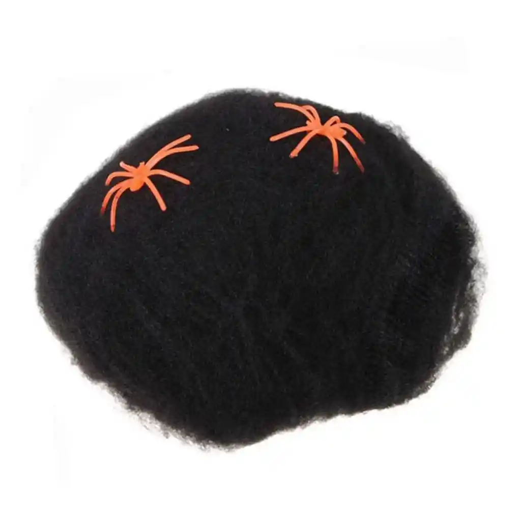 Telaraña Grande X4+arañas Algodon Decoracion Halloween