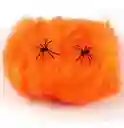 Telaraña Grande X4+arañas Algodon Decoracion Halloween