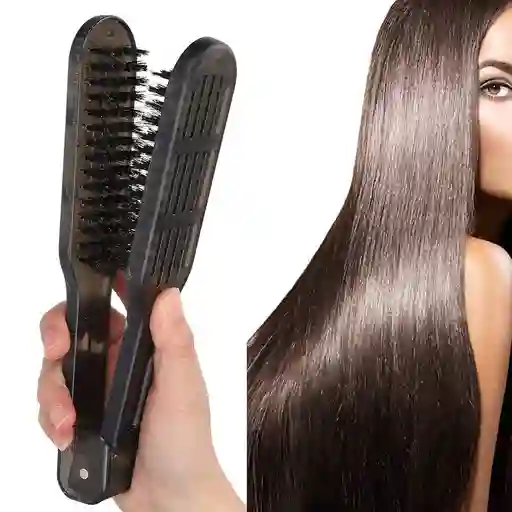 Cepillo Doble Cerdas Para Planchar Cabello Miracle Beauty Experts