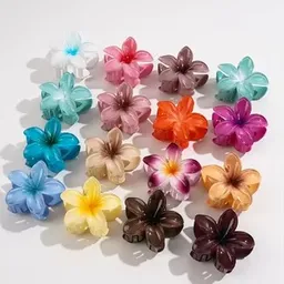 Gancho Caiman Pinza Pequeño Para Cabello Diseño De Flor Colores Varios X Und