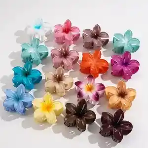 Gancho Caiman Pinza Pequeño Para Cabello Diseño De Flor Colores Varios X Und