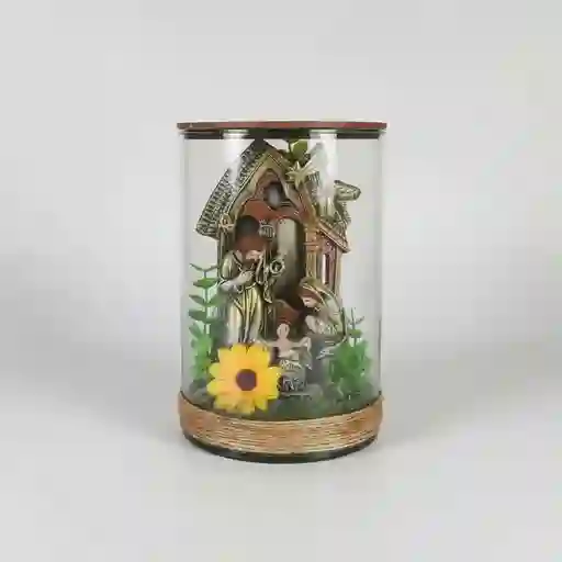 Pesebre Navidad Sagrada Familia Tipo Terrario #5