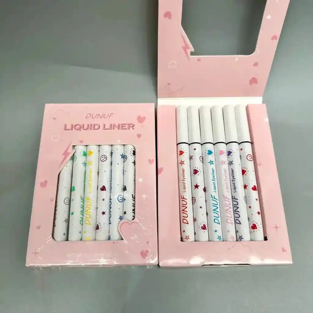 Delineador De Ojos Colores Kit X6 Ref Nc2321