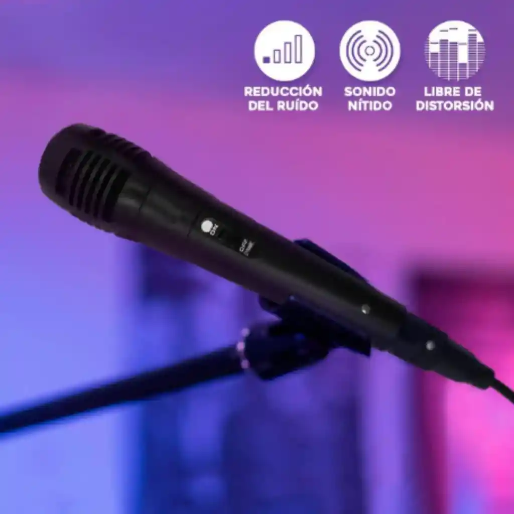 Microfono Alambrico Para Parlante Cabina De Sonido Karaoke