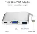 Adaptador Tipo C A Usb 3.0- Vga- Tipo C
