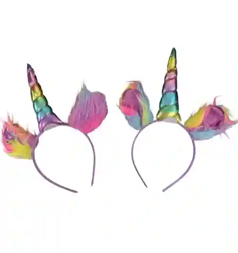 Diadema Unicornio Con Pelo Halloween Fiesta