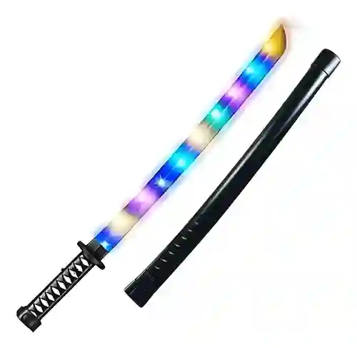 Espada De Juguete Ninja Con Luz Y Sonido Accesorio Disfraz Halloween
