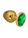 Plug Anal Metálico Dorado Talla L: ¡tu Puerta Al Placer Sofisticado Y Seguro!