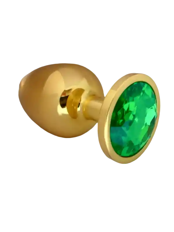 Plug Anal Metálico Dorado Talla L: ¡tu Puerta Al Placer Sofisticado Y Seguro!