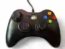 Mando Control Xbox 360 Y Pc Alambrico Con Cable Negro