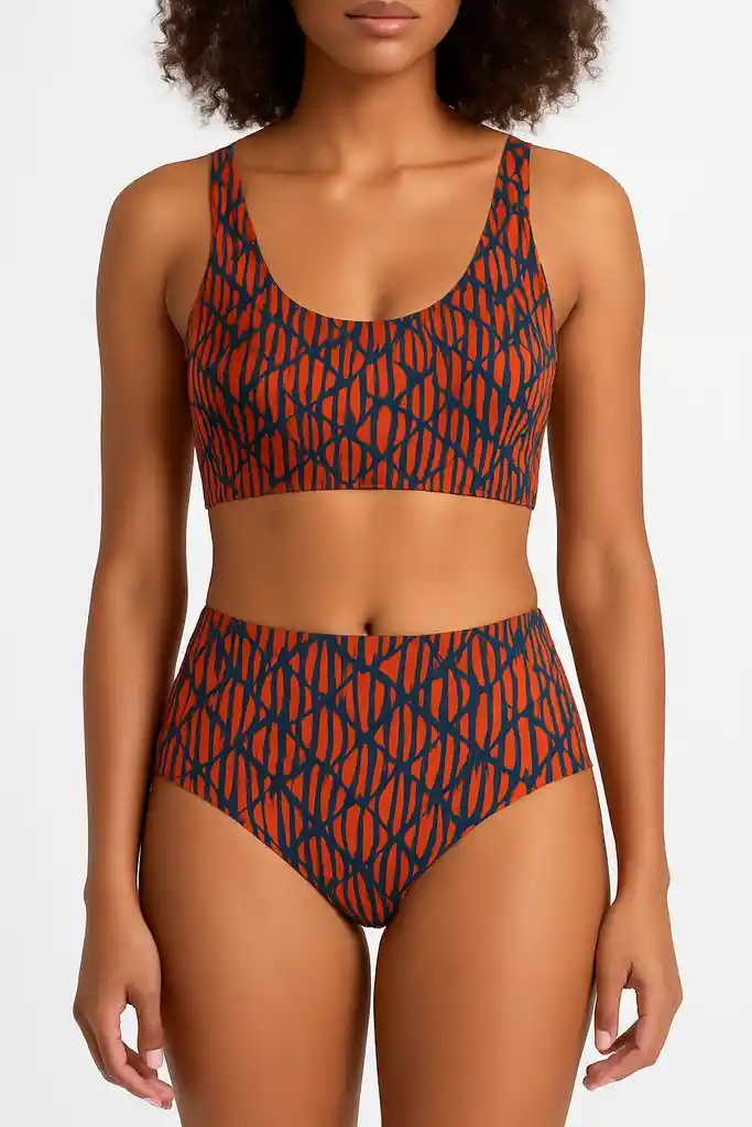 Bikini Sin Costuras Para Bronceo – Top Con Forro Y Almohadillas Talla M/l