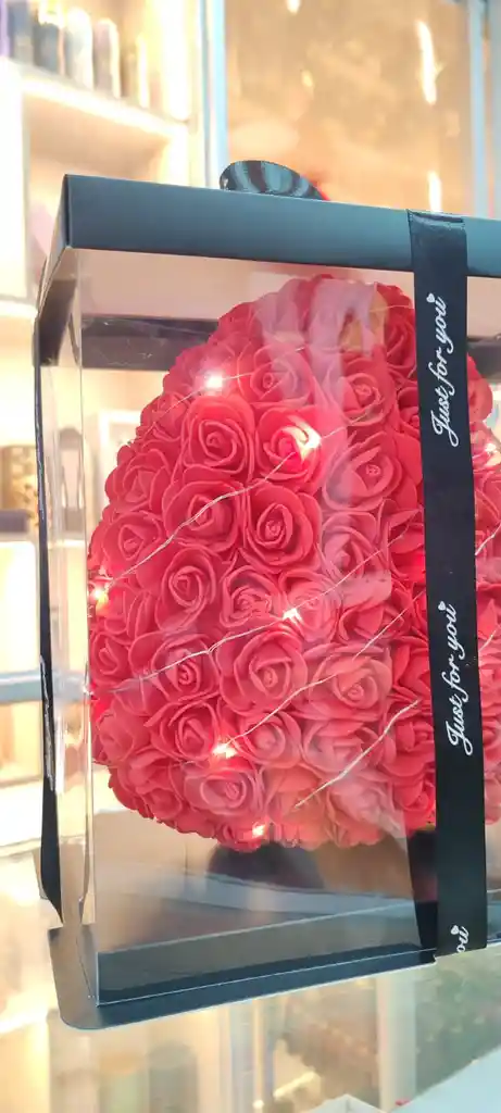 Corazon De Rosas Eternas De 25cm