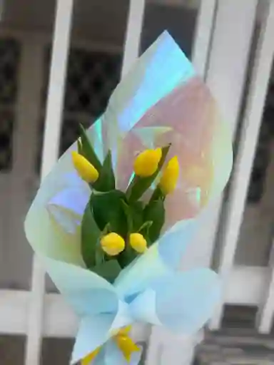 Flores Tulipanes X 5 Und Amarillos