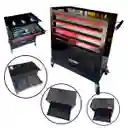 Caja De Herramientas X 151 Piezas 4 Gabinetes Protool Racing Negro