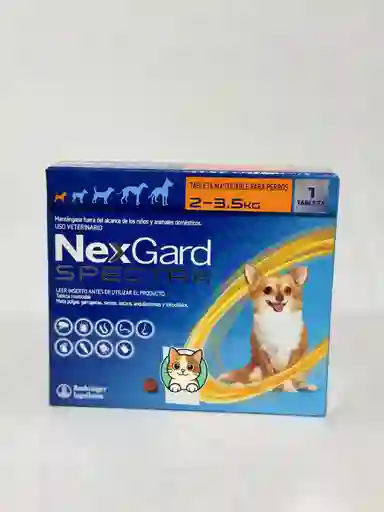 Nexgard Spectra De 2 A 3.5 Kg