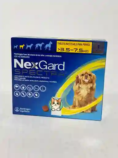 Nexgard Spectra De 3.5 A 7.5 Kg