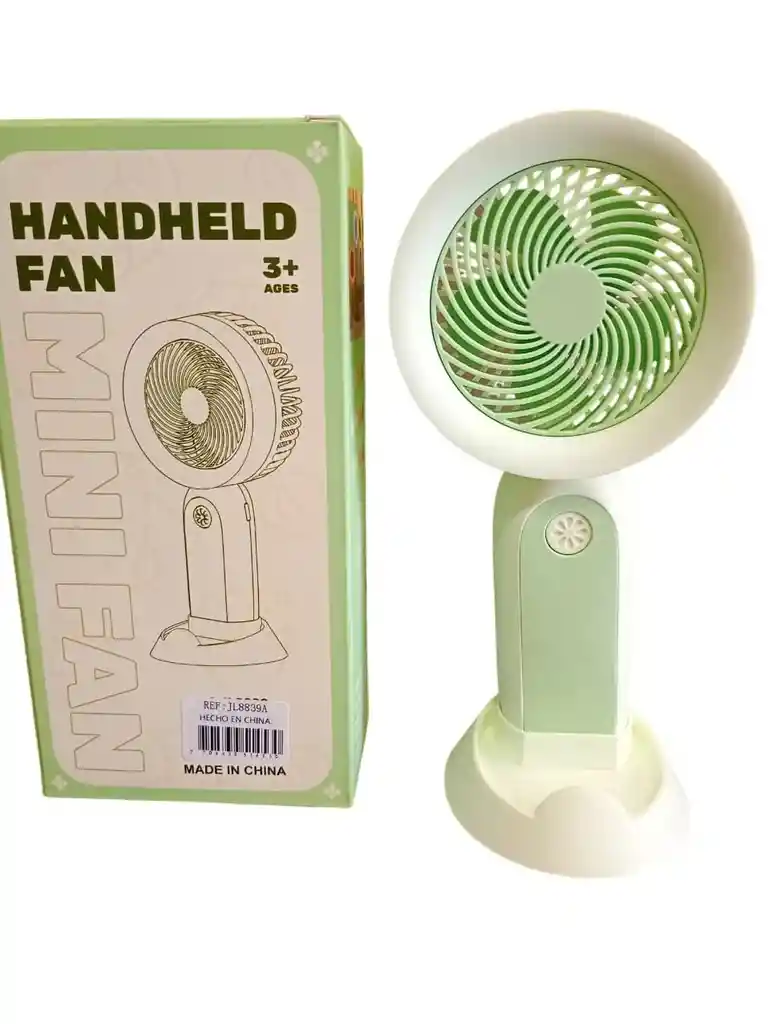 Ventilador Portátil Recargable Usb Alumbra