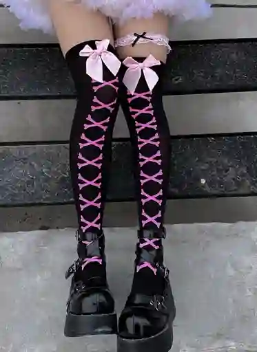 Medias Para Halloween Con Moño