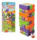 Jenga Juego De Mesa Gusanos Wobbly Worms 24 Bloques Con Dado