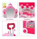 Maleta Ruedas Tocador Juego 3 En 1 De Maquillaje Para Niñas