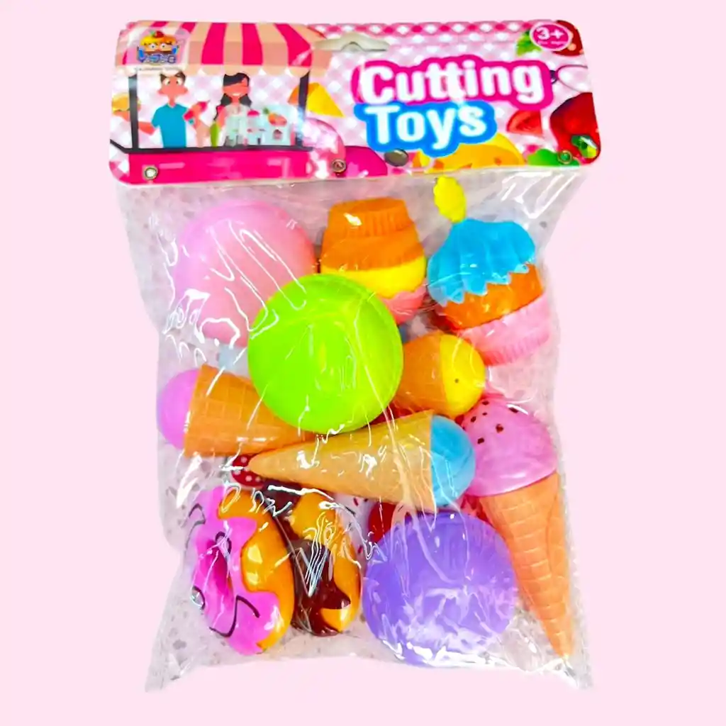 Juguete Set Helados Y Postres Comida Didáctica Juego De Simulación
