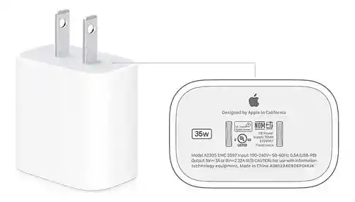 Adaptador Cargador 35w Iphone 15/16 Tipo C-c Carga Rapida Generica