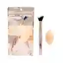 💖 Set De Brocha + Esponja Trendy – Aplicación Perfecta 💖