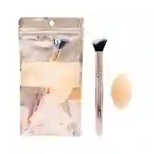 💖 Set De Brocha + Esponja Trendy – Aplicación Perfecta 💖