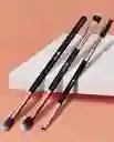🖌️ Set De Brochas Trendy – Ojos Y Cejas (3 Piezas Dobles) ✨