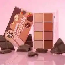🍫 Paleta De Sombras Chocolate Trendy – 8 Tonos Neutros Y Dulces ✨
