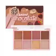 🍫 Paleta De Sombras Chocolate Trendy – 8 Tonos Neutros Y Dulces ✨