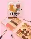🧸 Paleta Teddy Trendy – Sombras, Rubores E Iluminadores ✨