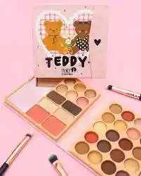 🧸 Paleta Teddy Trendy – Sombras, Rubores E Iluminadores ✨