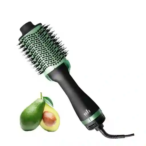 Cepillo Secador Cabello Revlon Aire Caliente Voluminizador De Aguacate 3d